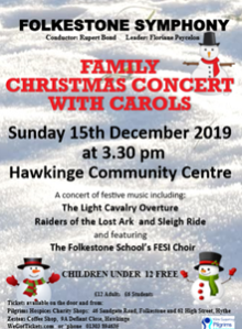 Family Christmas Concert with Carols - 15th December 2019